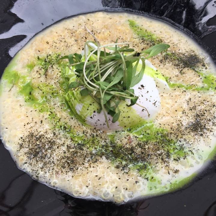 Quinoa con huevo a baja temperatura - Duhau Restaurante & Vinoteca (Palacio Duhau - Park