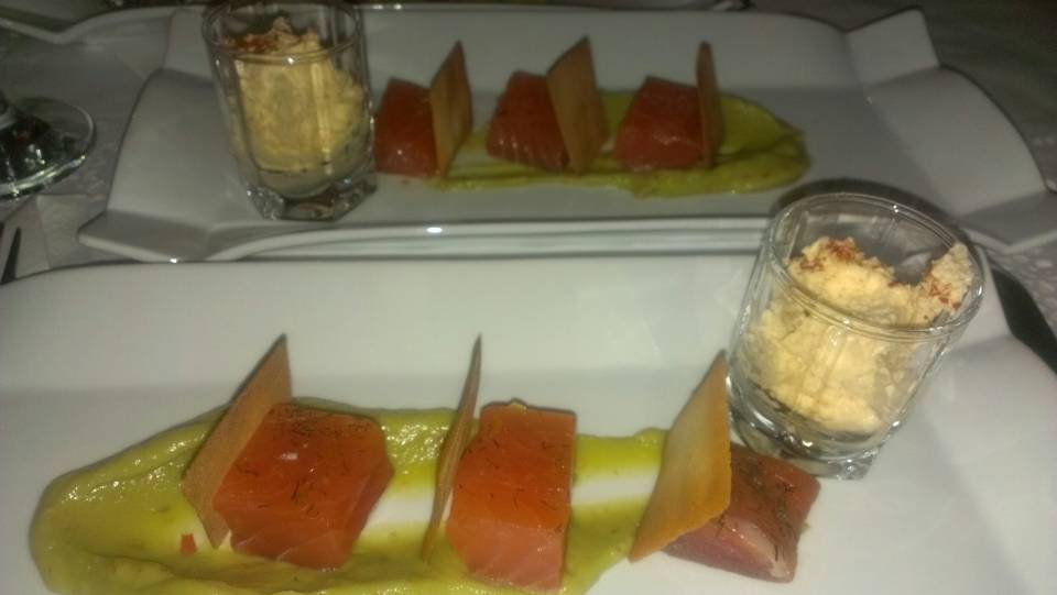 Tapa salmon marinado concurso de tapas 2013 - La Postrería