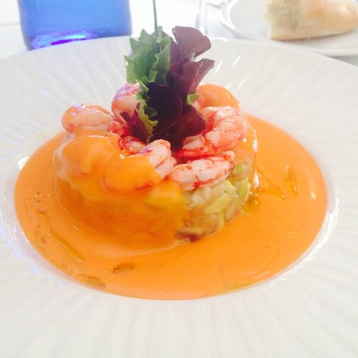 Ensalada de aguacate y carabineros - Sixto